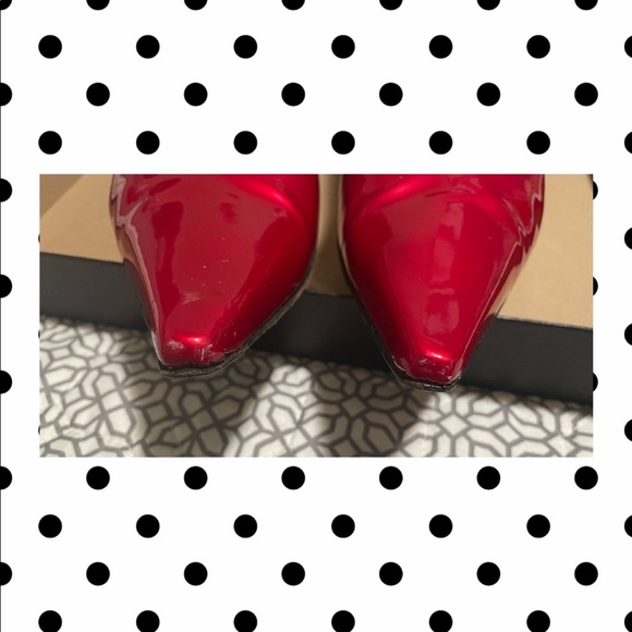 👠Stuart Weitzman Cherry Red Patent Pumps👠 - Picture 5 of 12